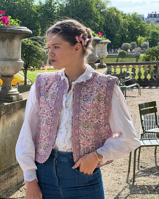 Cardigan floral décontracté